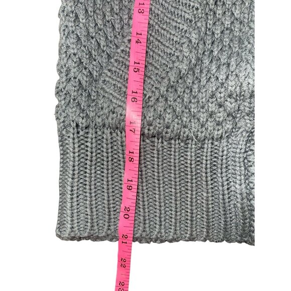 ZARA  Women's Size Small Gray Short Sleeve Cardigan Hooded Sweater Snap Buttons - Picture 7 of 15